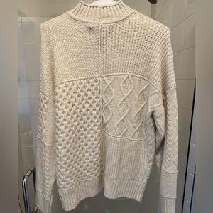 American Eagle Soft and Cozy Mixed Stitch Sweater